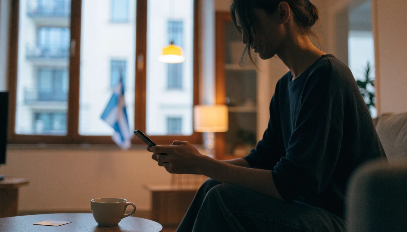 Person som väntar på snabb casinouttag i sitt svenska vardagsrum